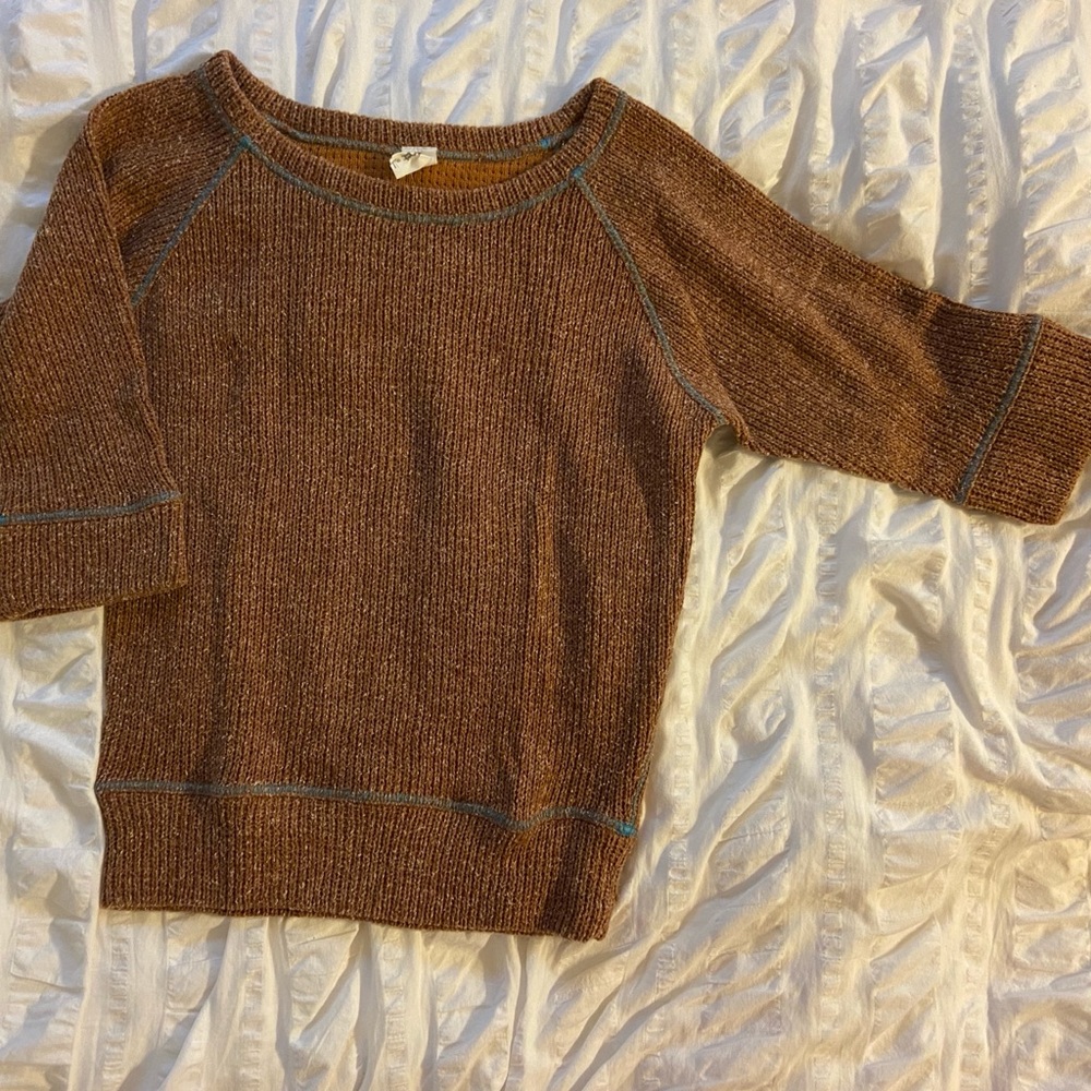 Colorfast 3/4 sleeve sweater